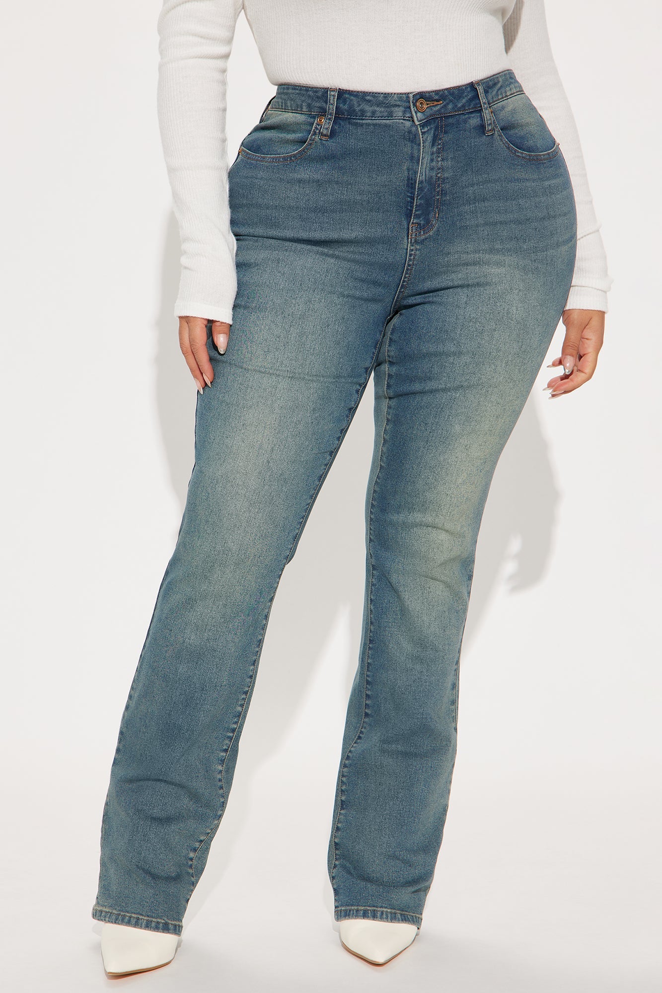 Memphis Stretch Booty Lifter Bootcut Jean - Vintage Wash