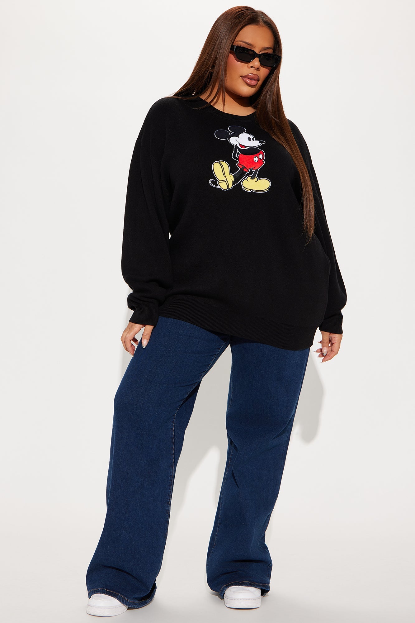 Mickey Mouse Front And Back Sweater - Black/combo