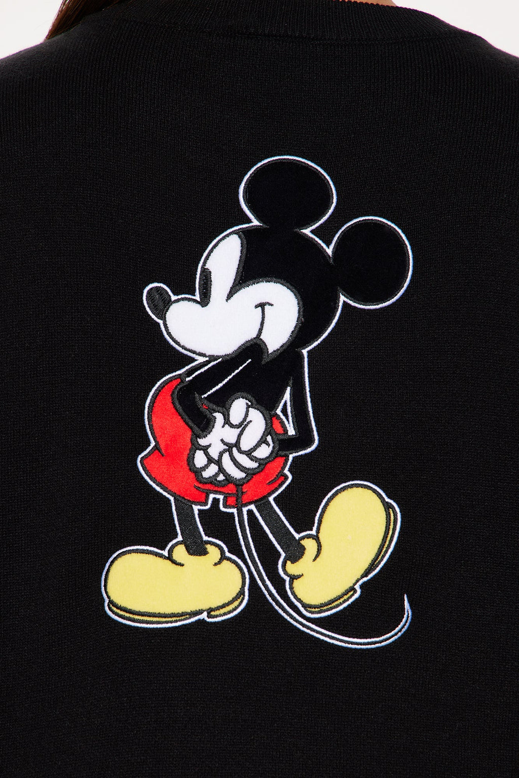 Mickey Mouse Front And Back Sweater - Black/combo