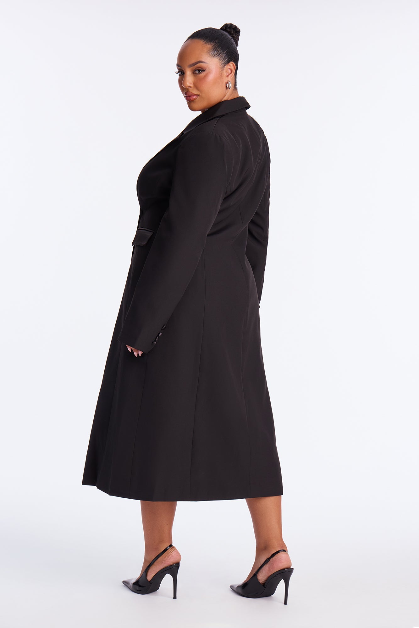 CiCi Stretch Tailored Straight Leg Jeans - Black