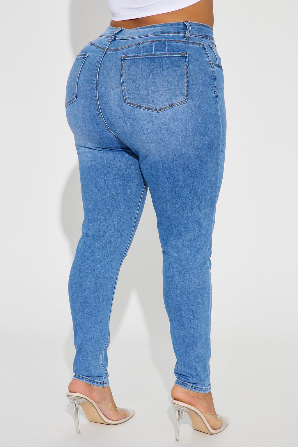Ivy Super Soft Booty Lifter Skinny Jeans - Light Wash