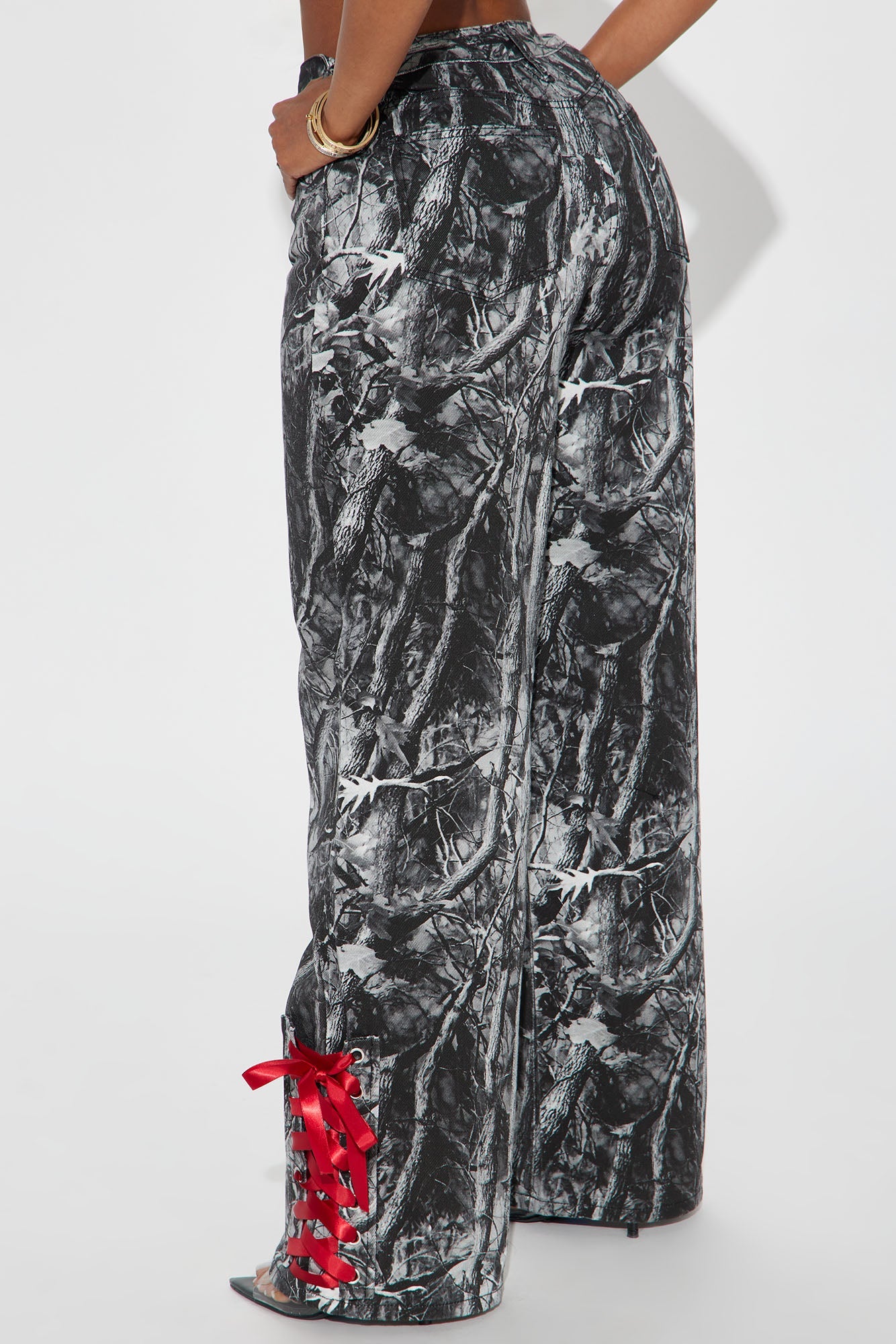 Wild Wanderer Non Stretch Wide Leg Jeans - Grey