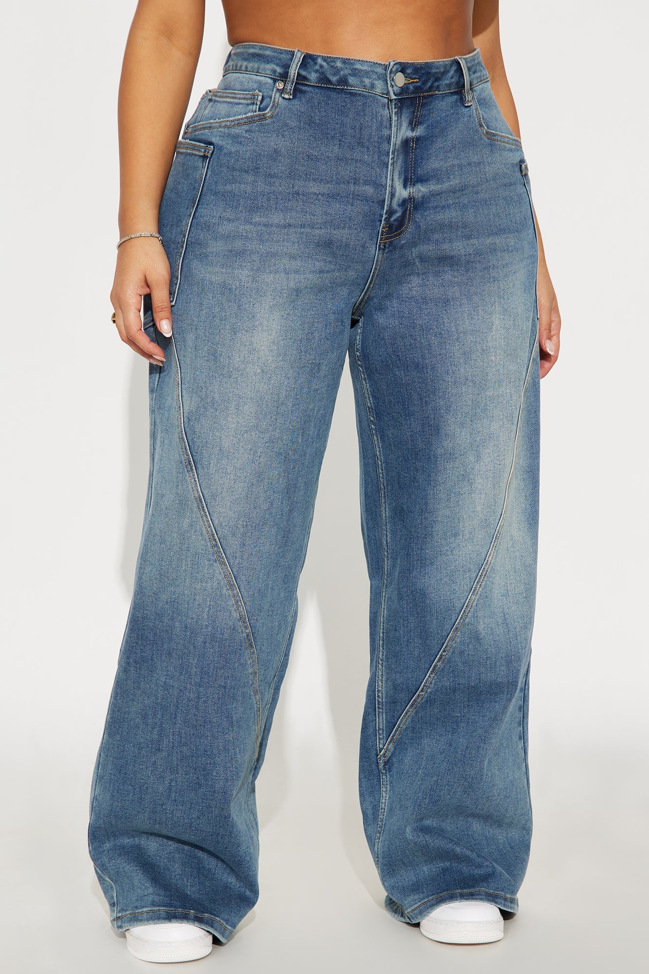 Taking Space Baggy Jeans - Dark Wash