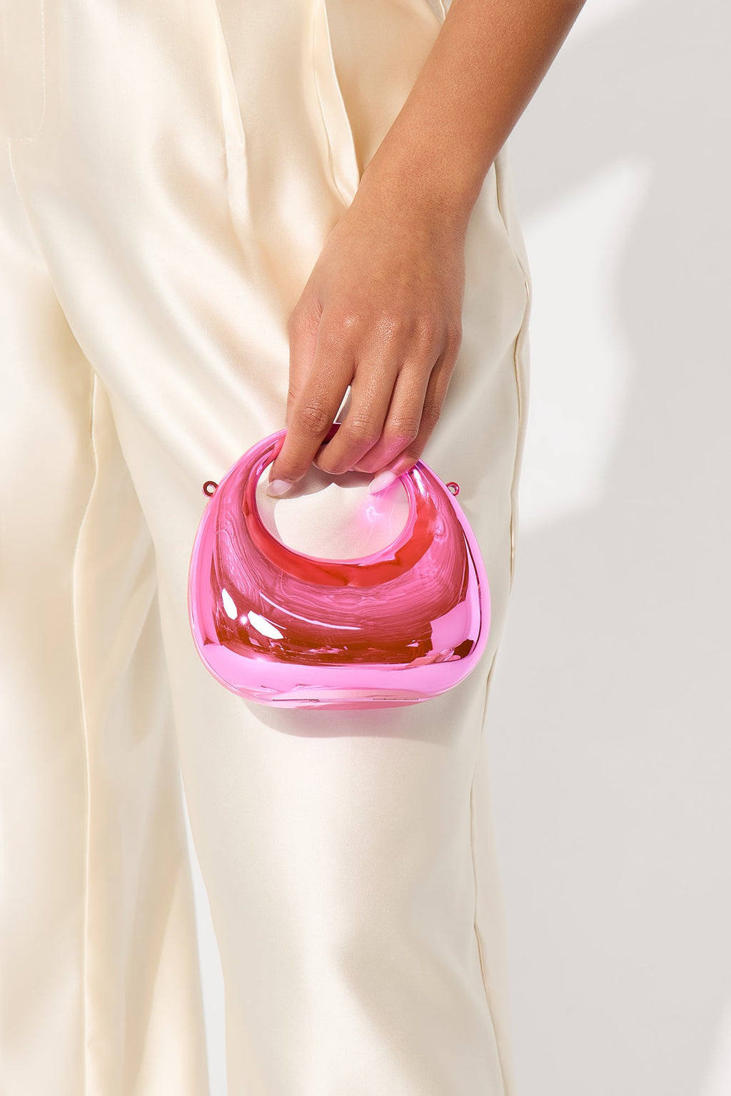 My Mini Me Metal Clutch - Pink