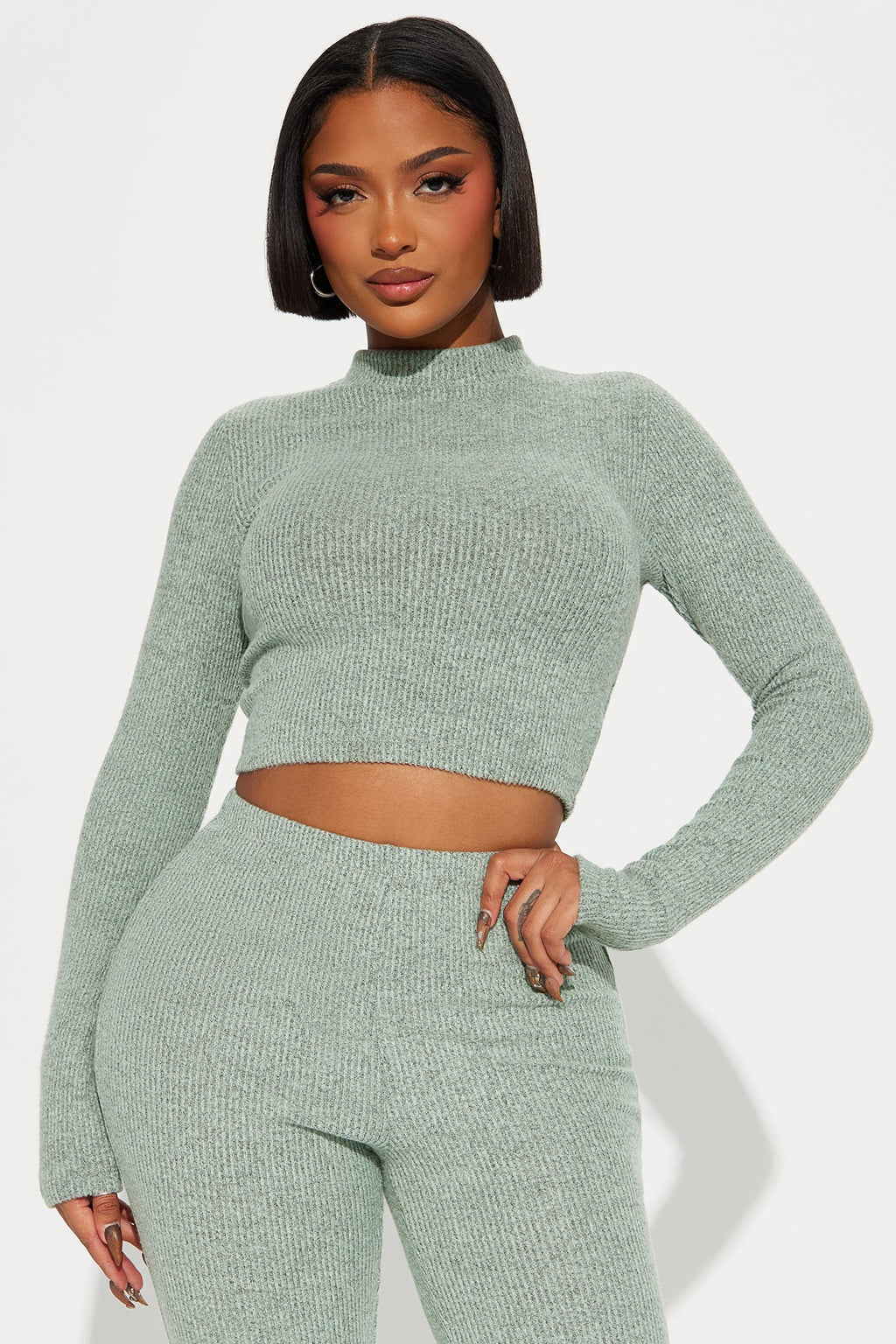 Chic N Cozy Pant Set - Mint