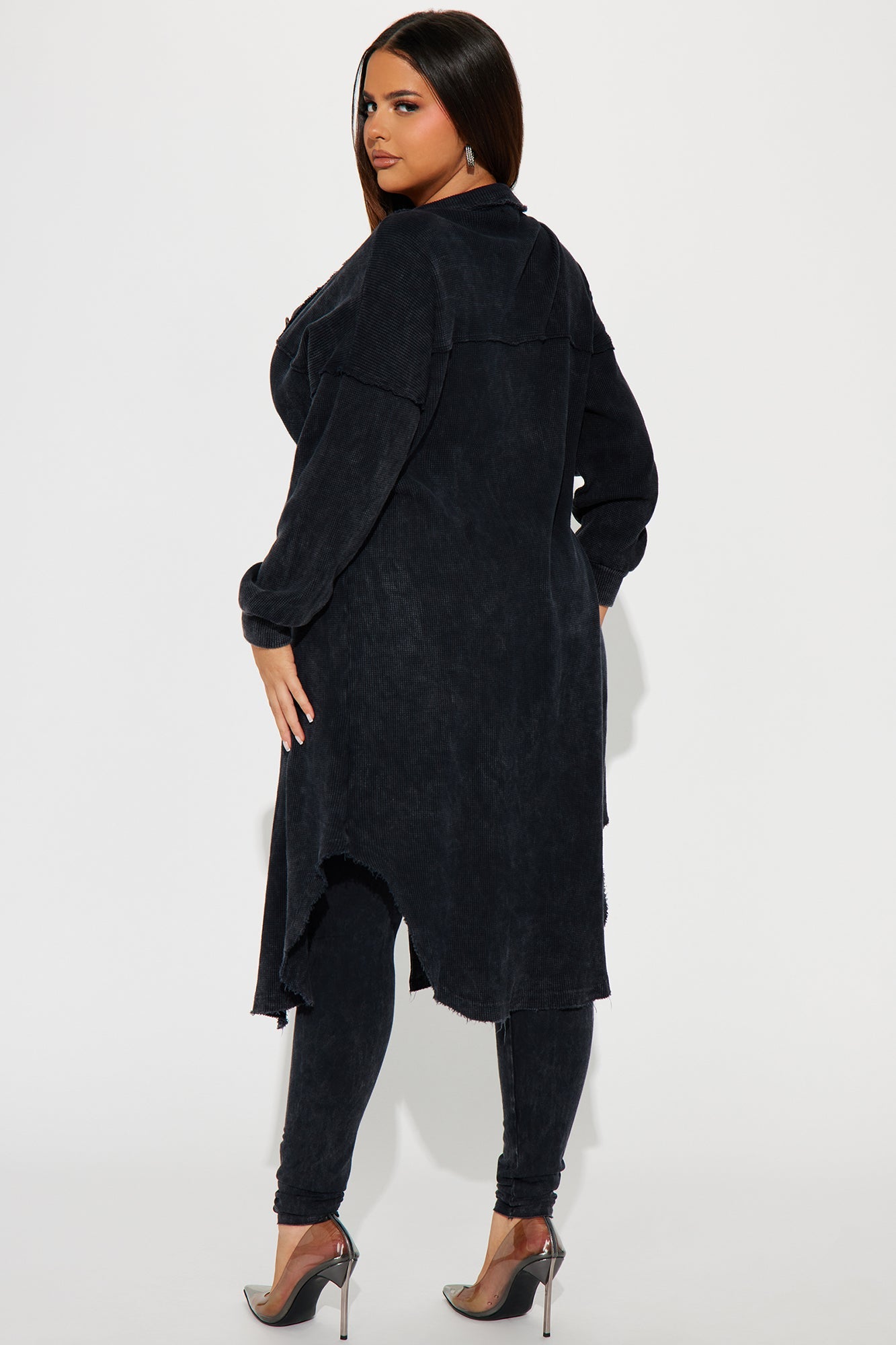 Cece Washed Legging Set - Black