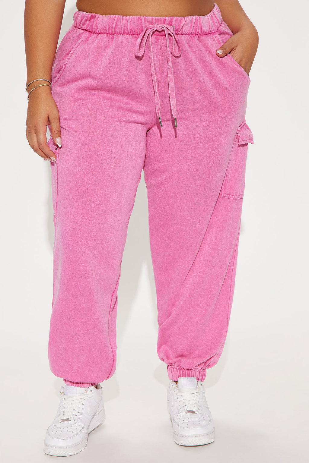 Fiona Fleece Jogger - Fuchsia