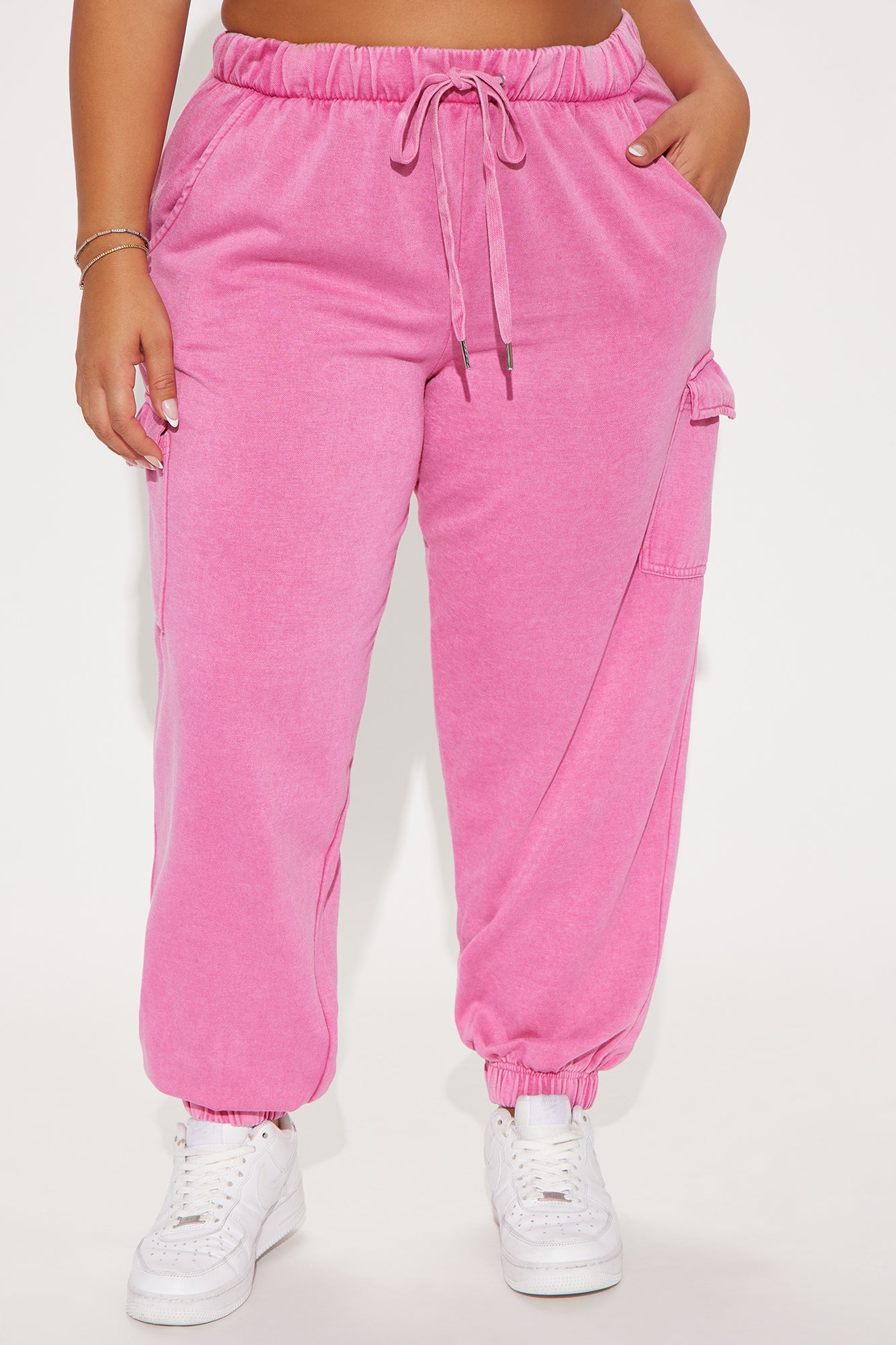 Fiona Fleece Jogger - Fuchsia