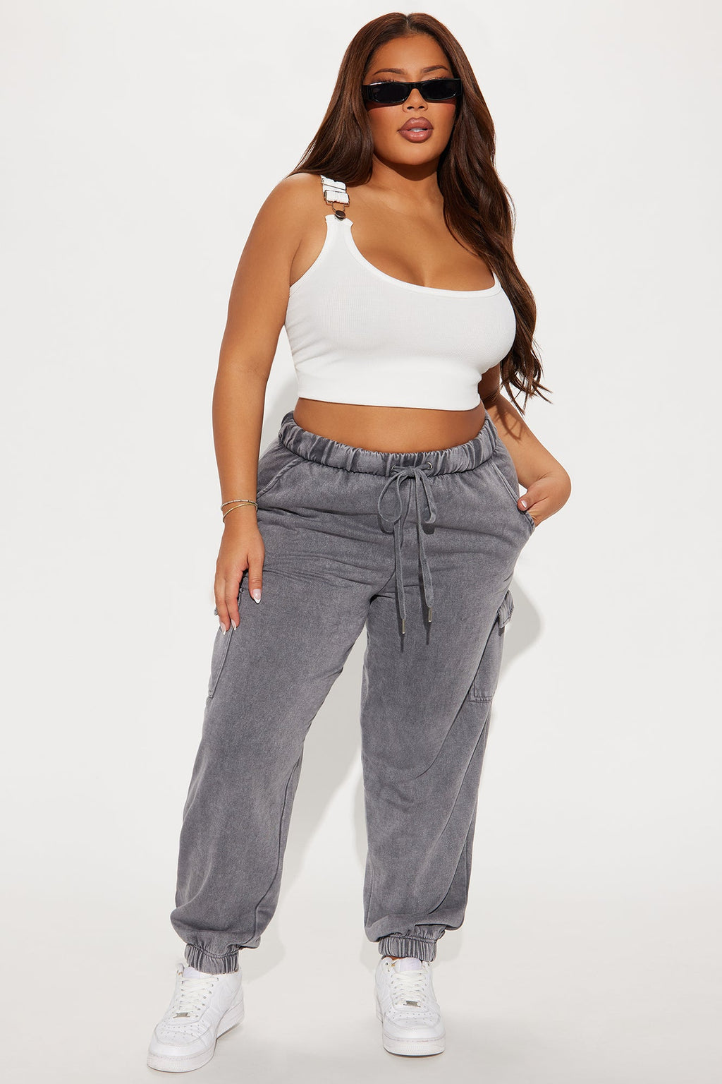 Fiona Fleece Jogger - Black