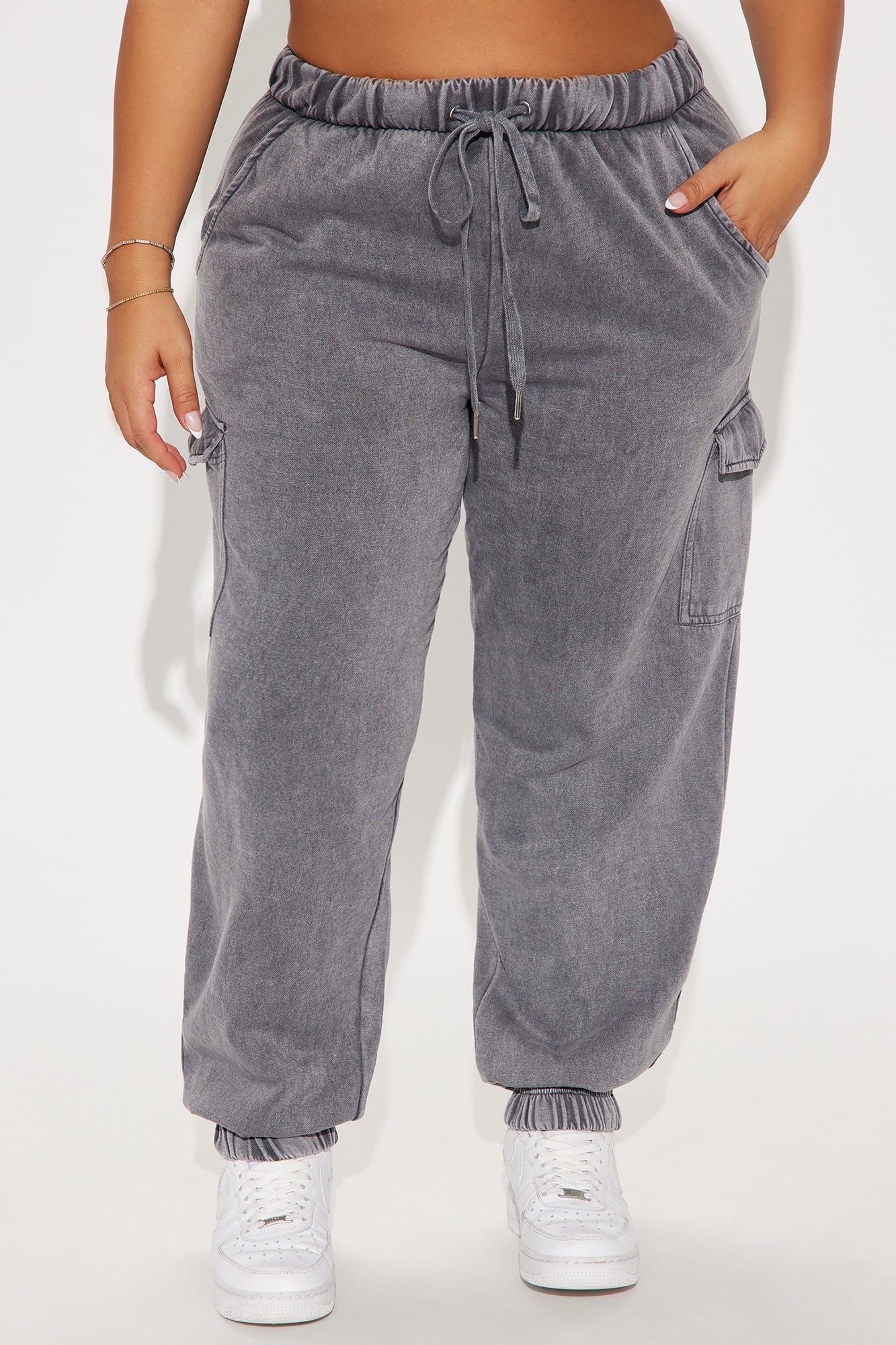 Fiona Fleece Jogger - Black