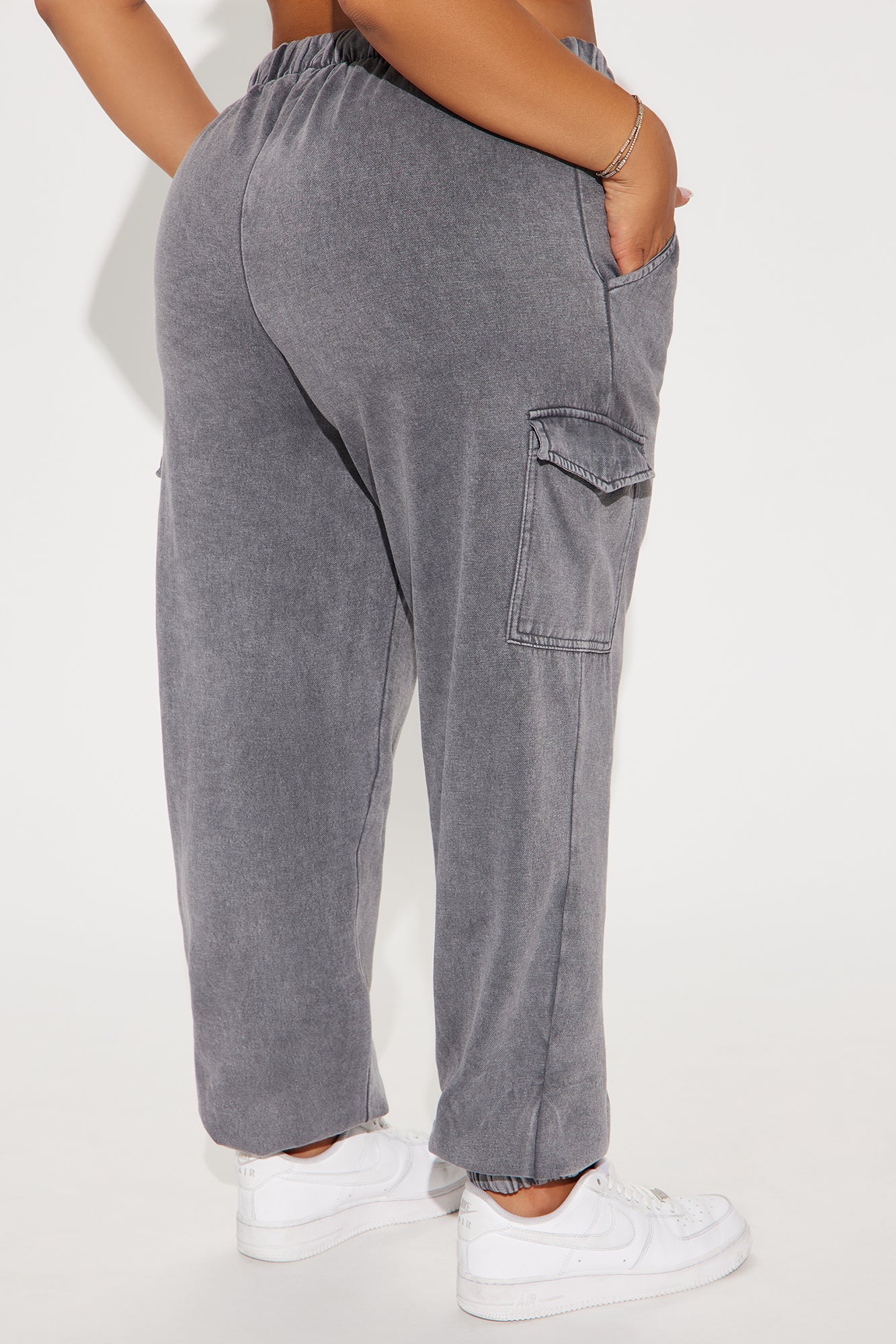 Fiona Fleece Jogger - Black