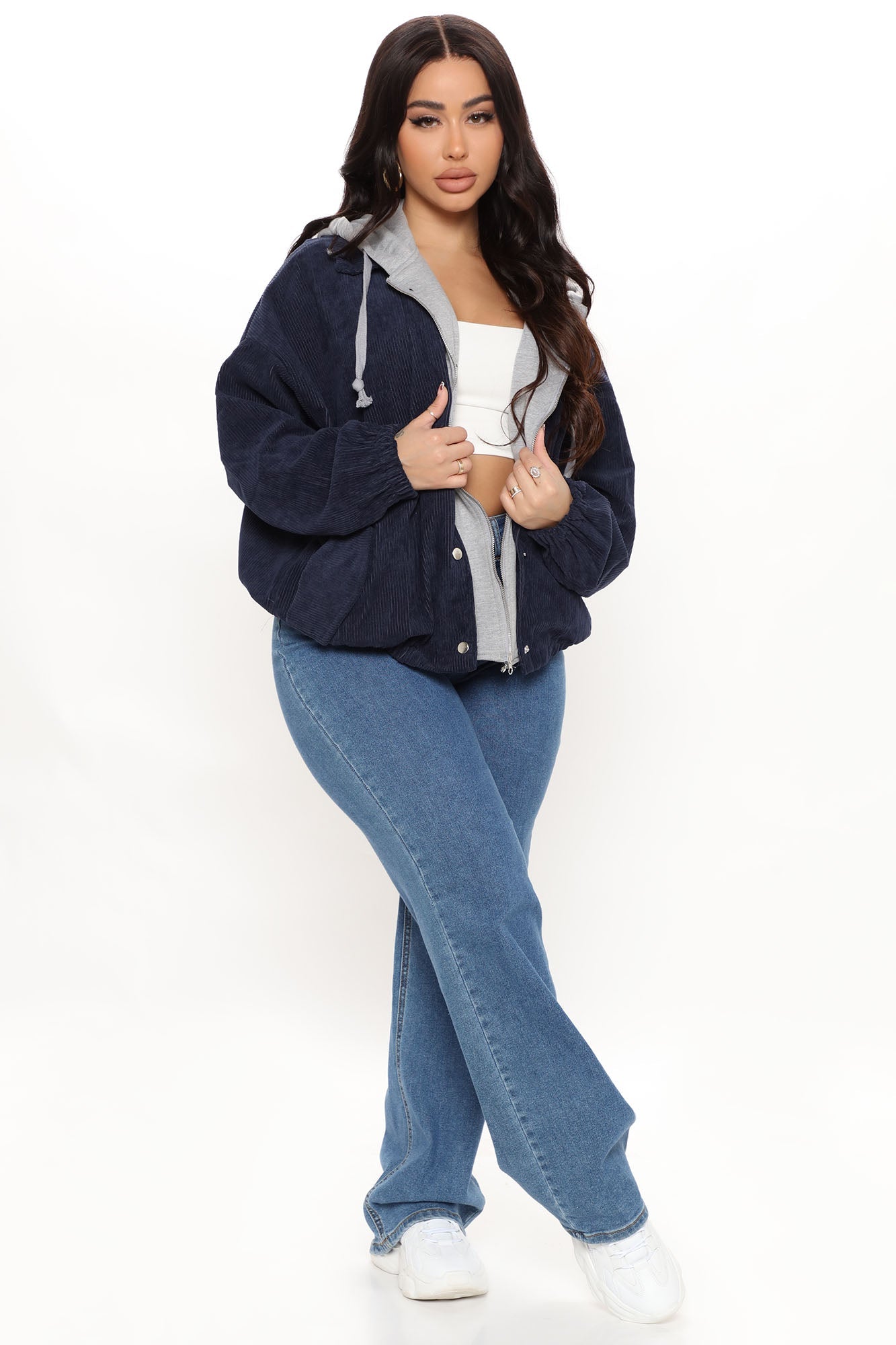 Hanging With The Boys Corduroy Jacket - Navy