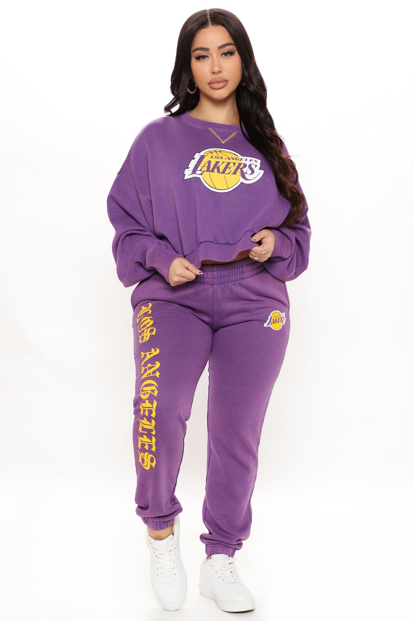 NBA Real MVP Lakers Washed Sweatpant - Purple