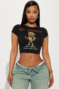 Baby Devil Ed Hardy Rhinestone Tee - Black