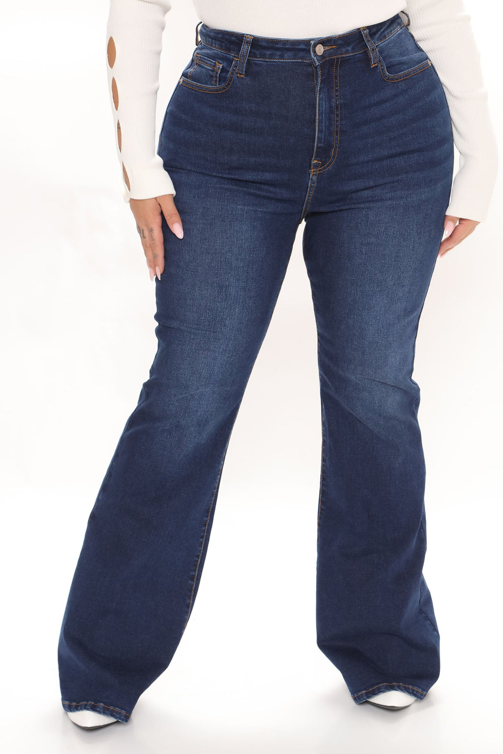Affair Of The Flare Stretch Jeans - Dark Wash
