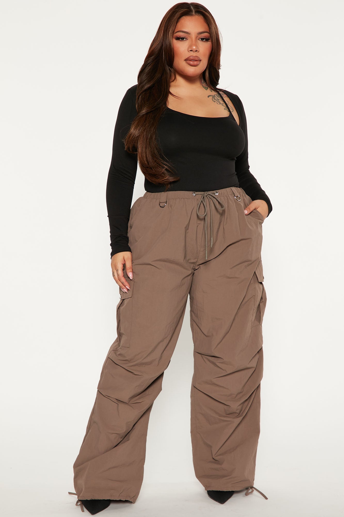 Girl Crush Parachute Pant - Brown