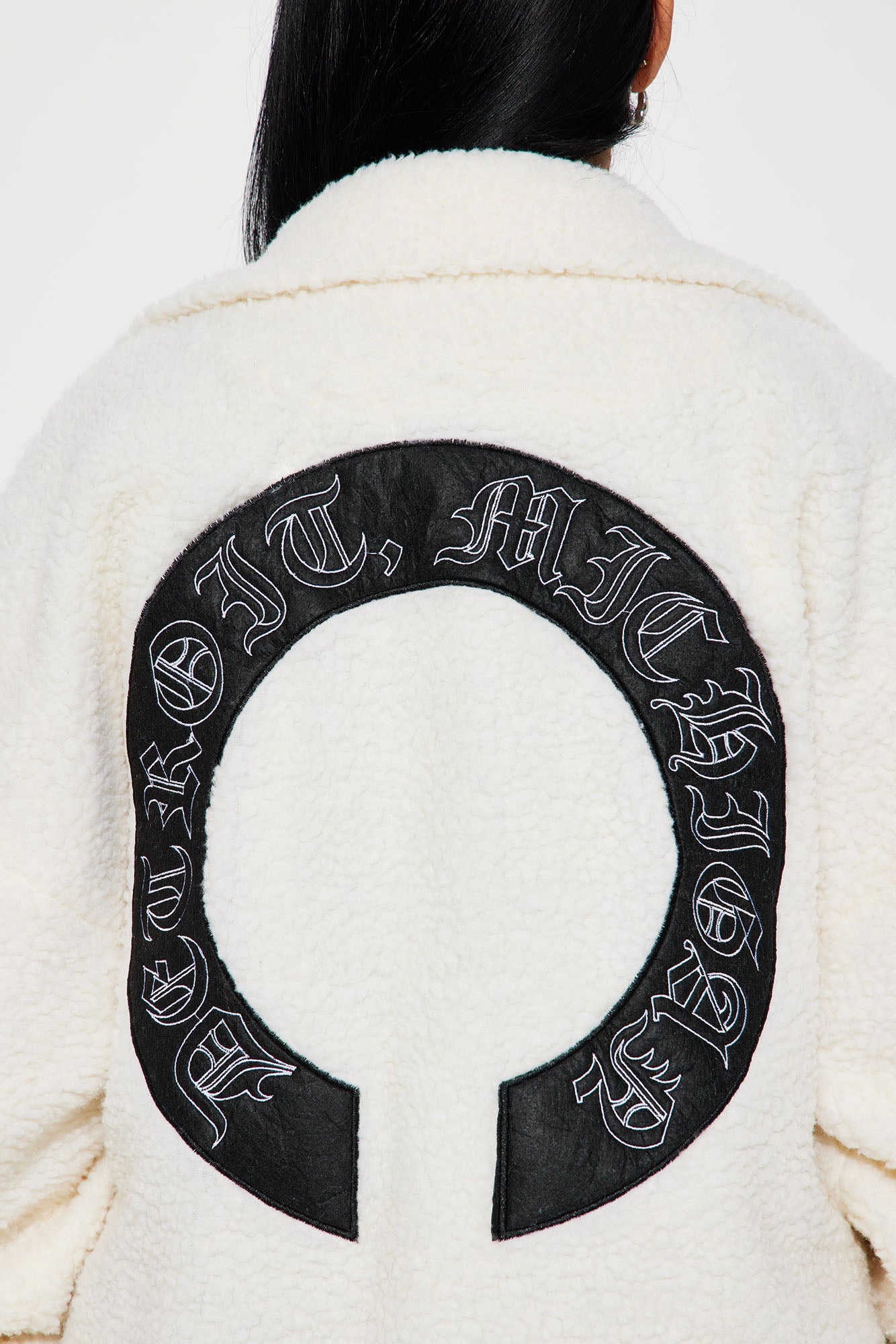 Streets of Detroit Sherpa Jacket - Cream