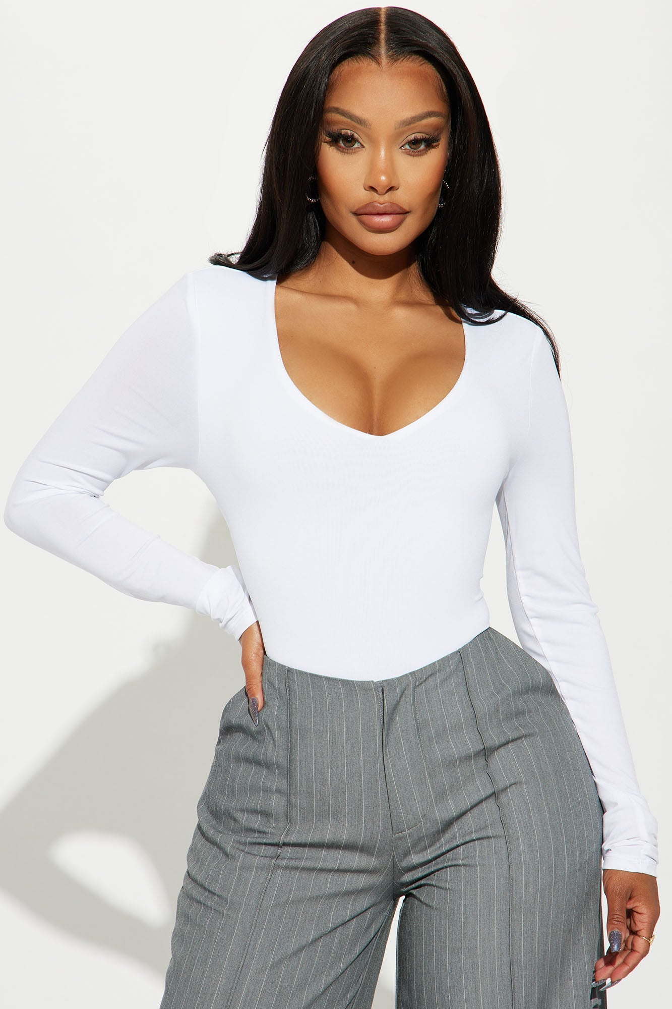 Obsessed With Me Bodysuit - White
