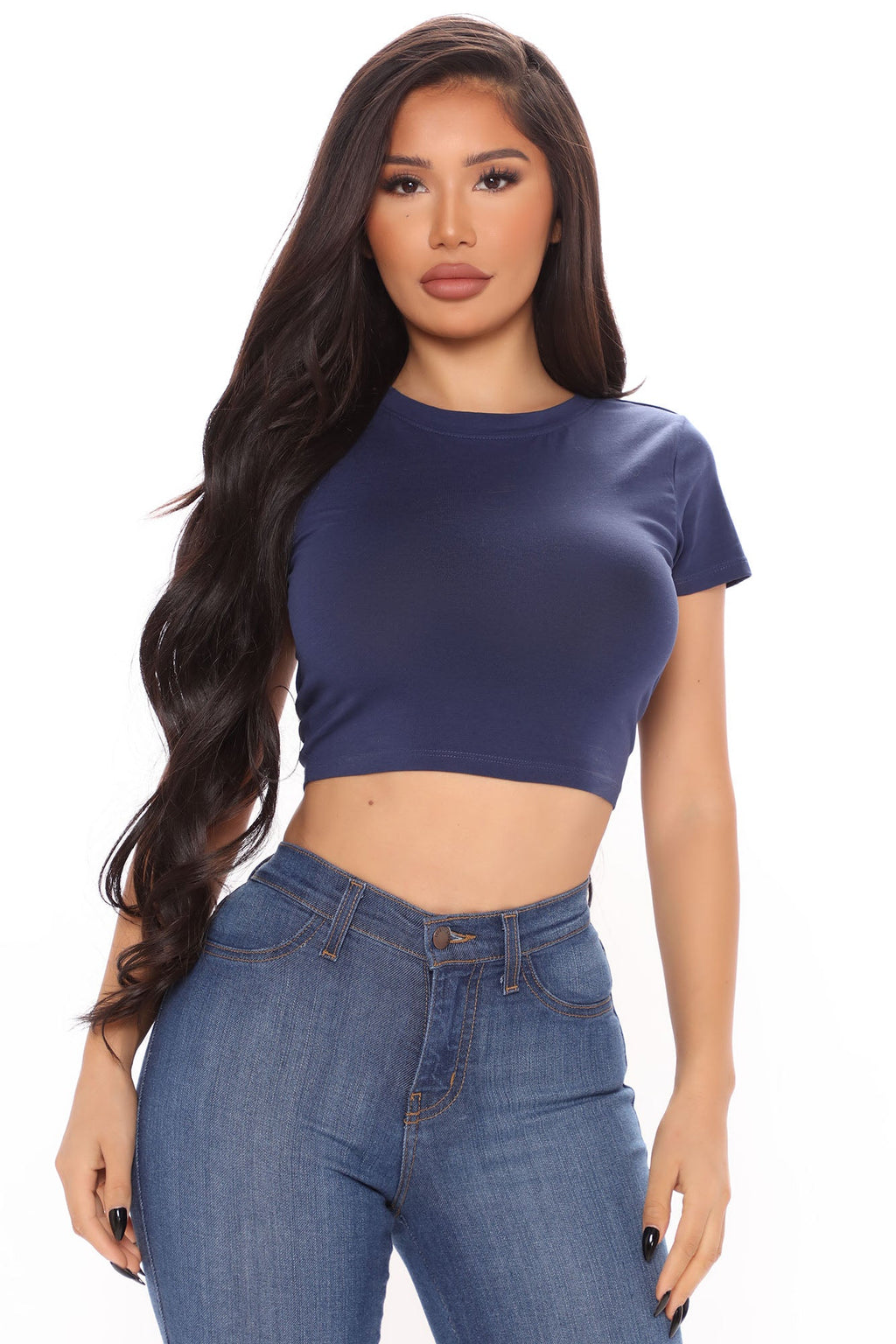 Robin Crop Top - Navy