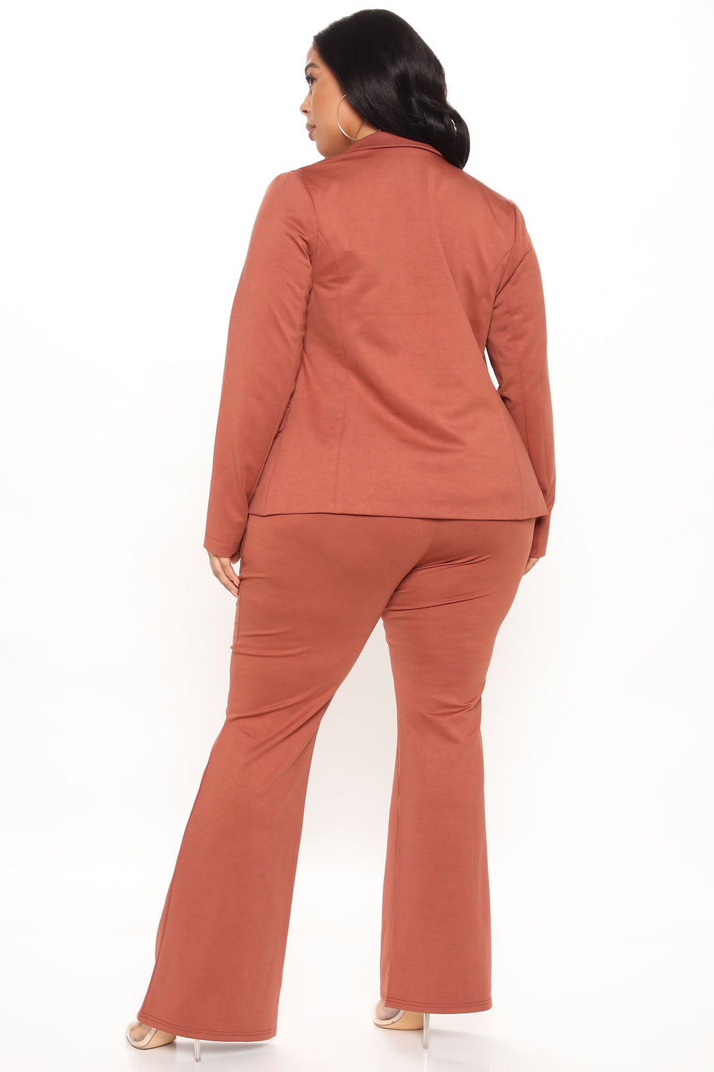 Business Per Usual Blazer Pant Set - Cognac