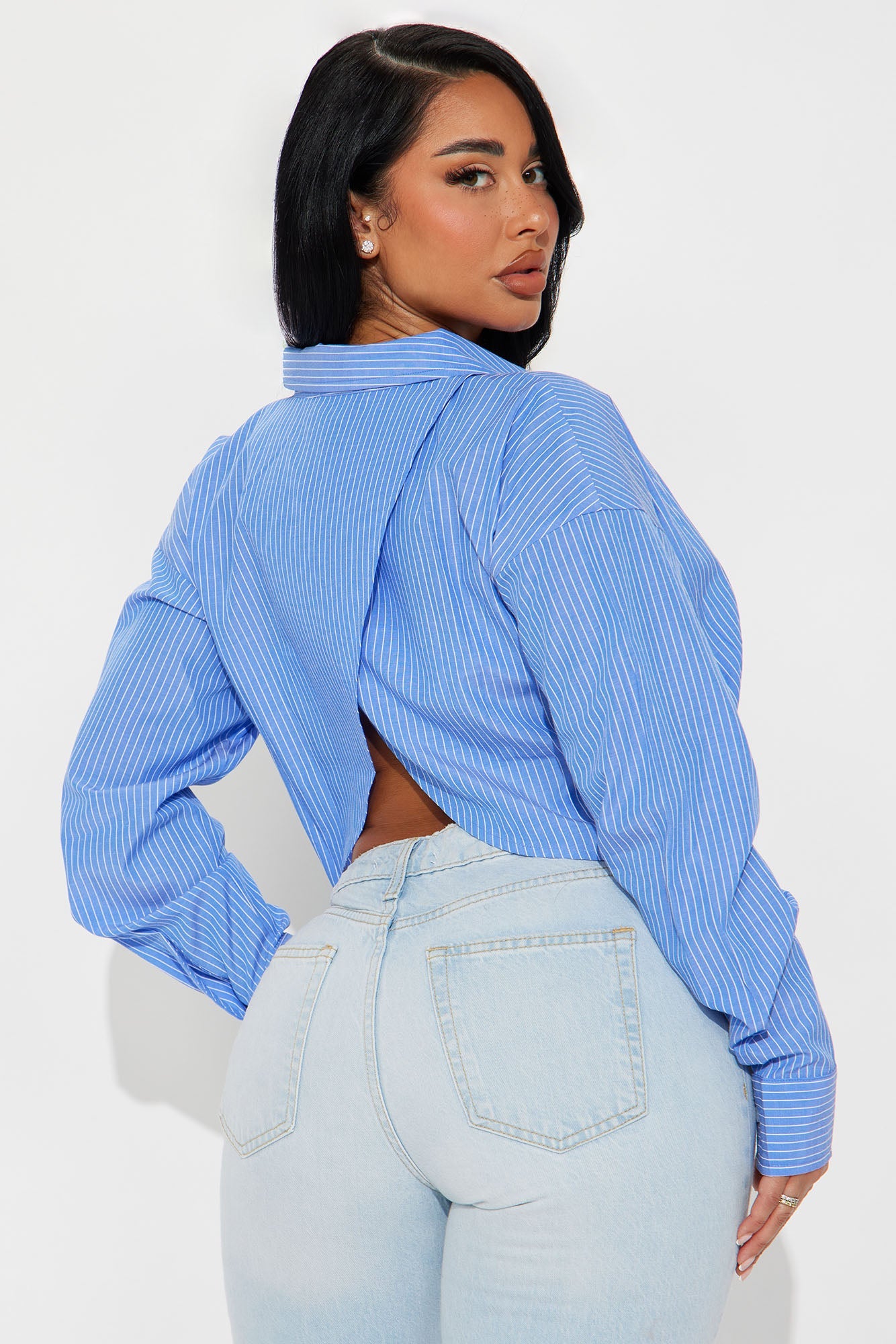 Step Away Striped Shirt - Blue/combo