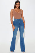 Tall Deep In My Soul Flare Jeans - Medium Blue Wash
