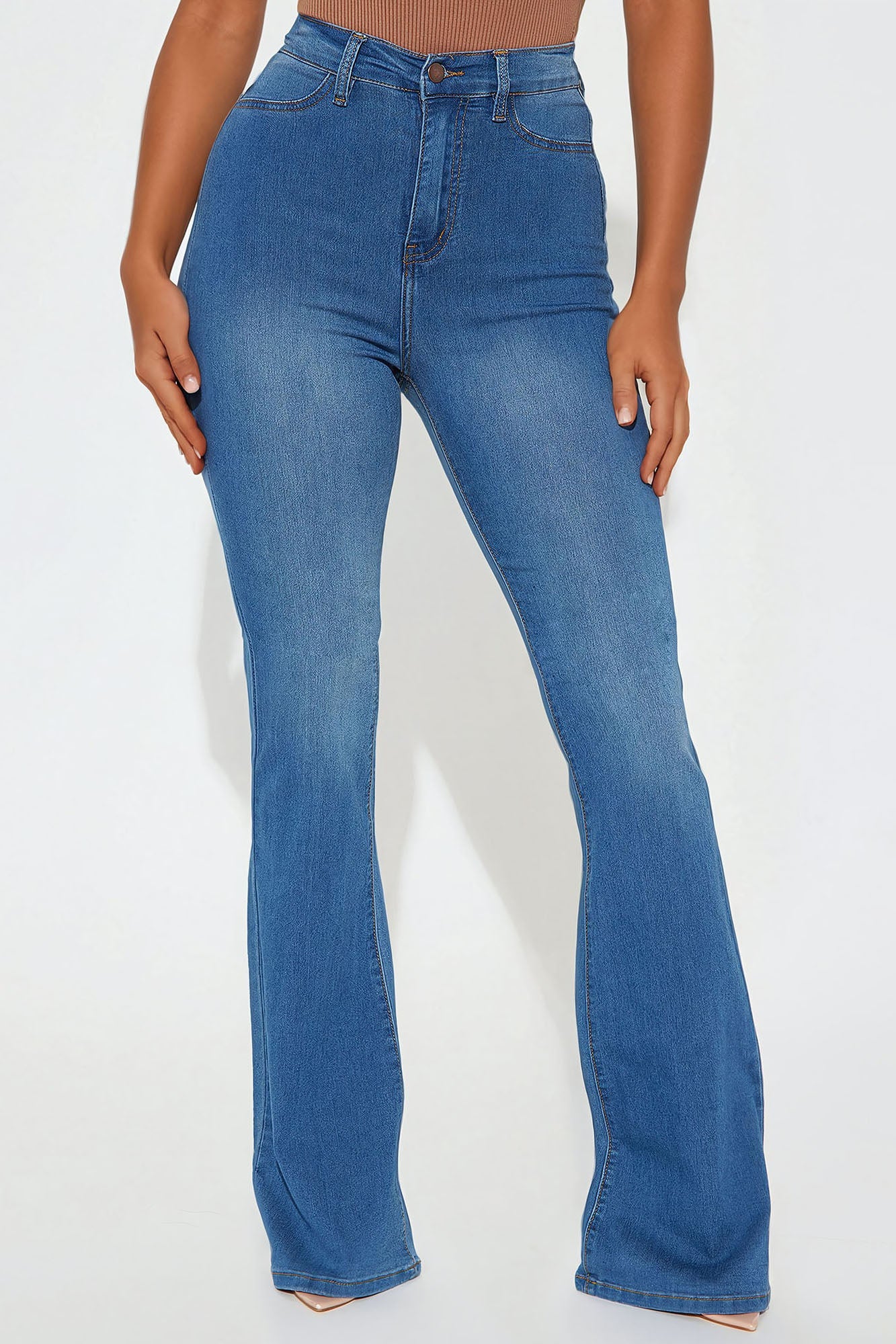 Tall Deep In My Soul Flare Jeans - Medium Blue Wash