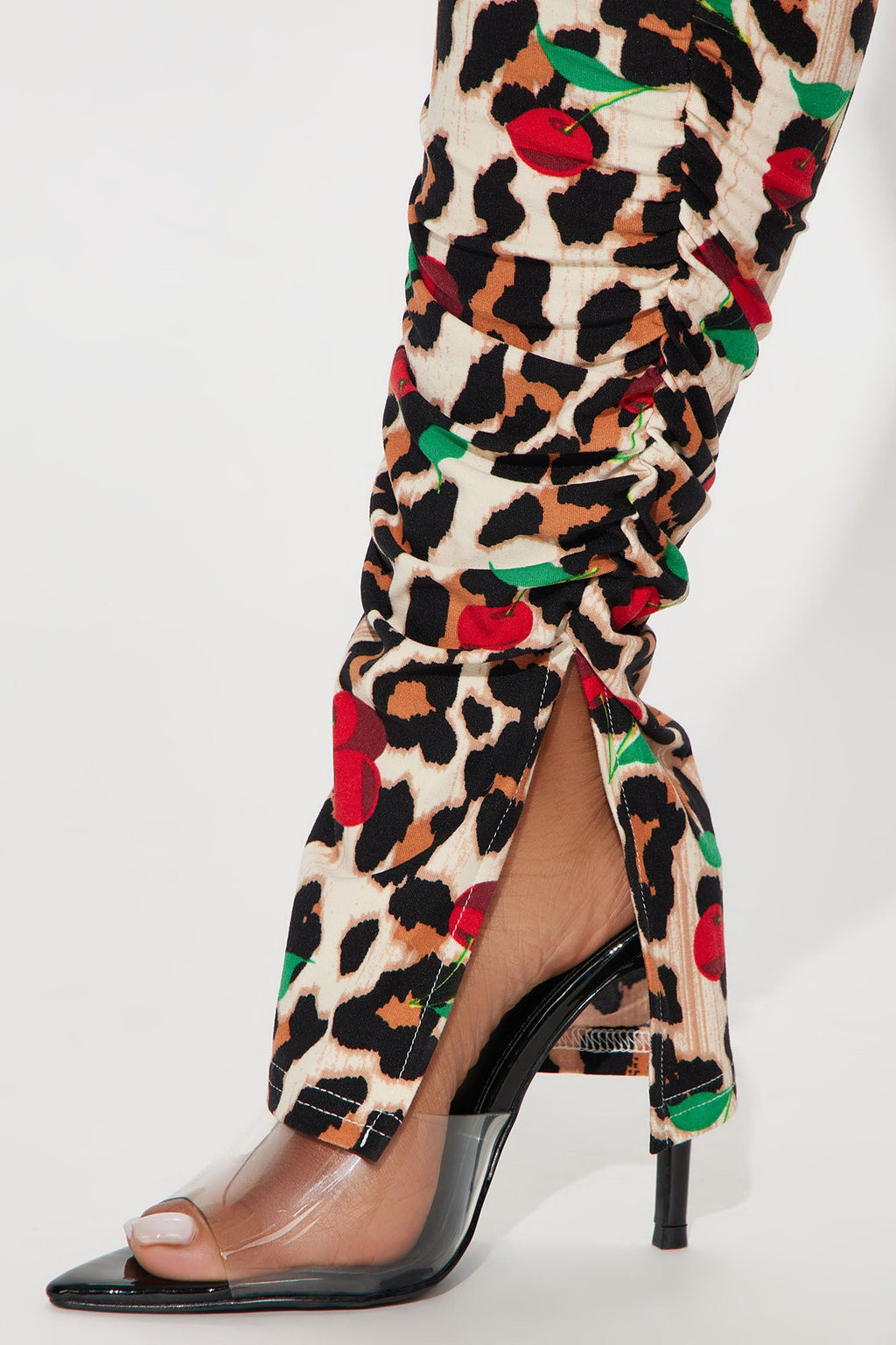 Bree Marie Wild Cherry Stacked Legging - Brown/combo