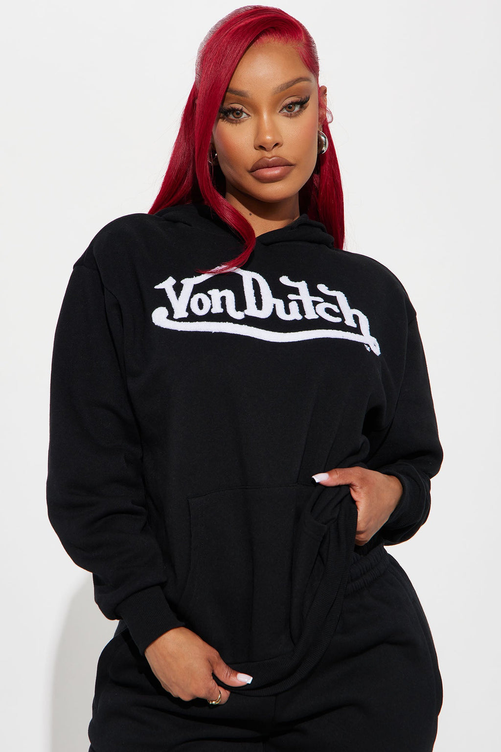 Von Dutch Patch Hoodie - Black