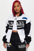 Von Dutch Bomber Jacket - Black/White