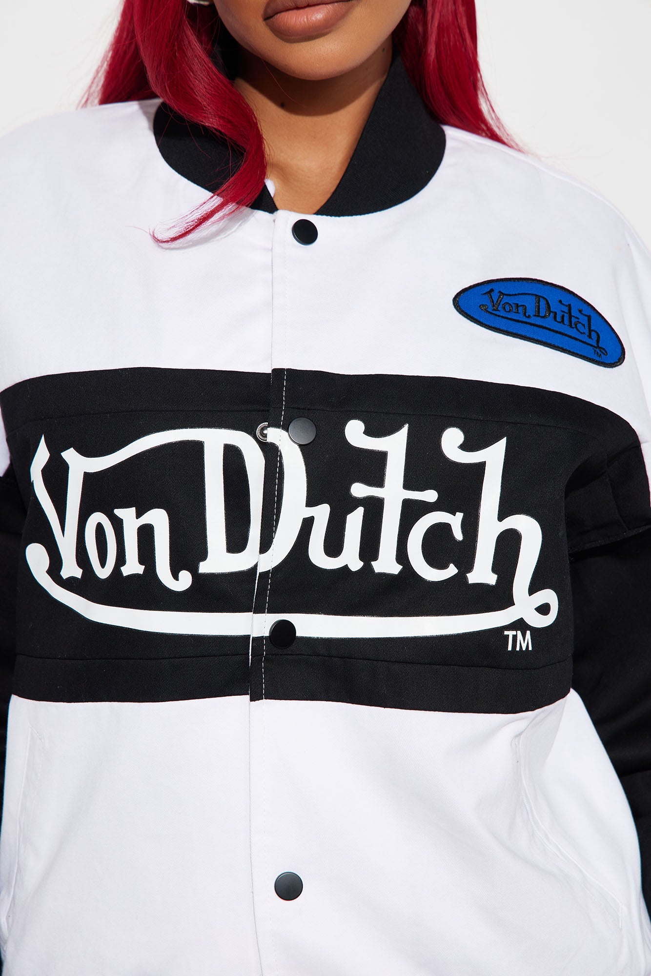 Von Dutch Bomber Jacket - Black/White
