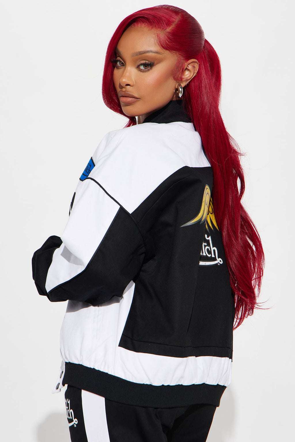 Von Dutch Bomber Jacket - Black/White