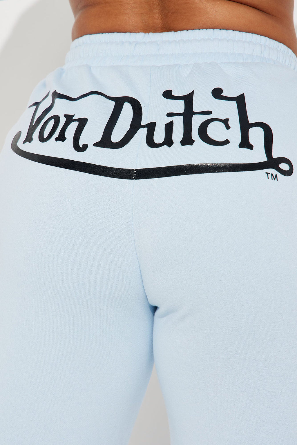 Von Dutch Classic Wide Leg Pant - Blue/Black