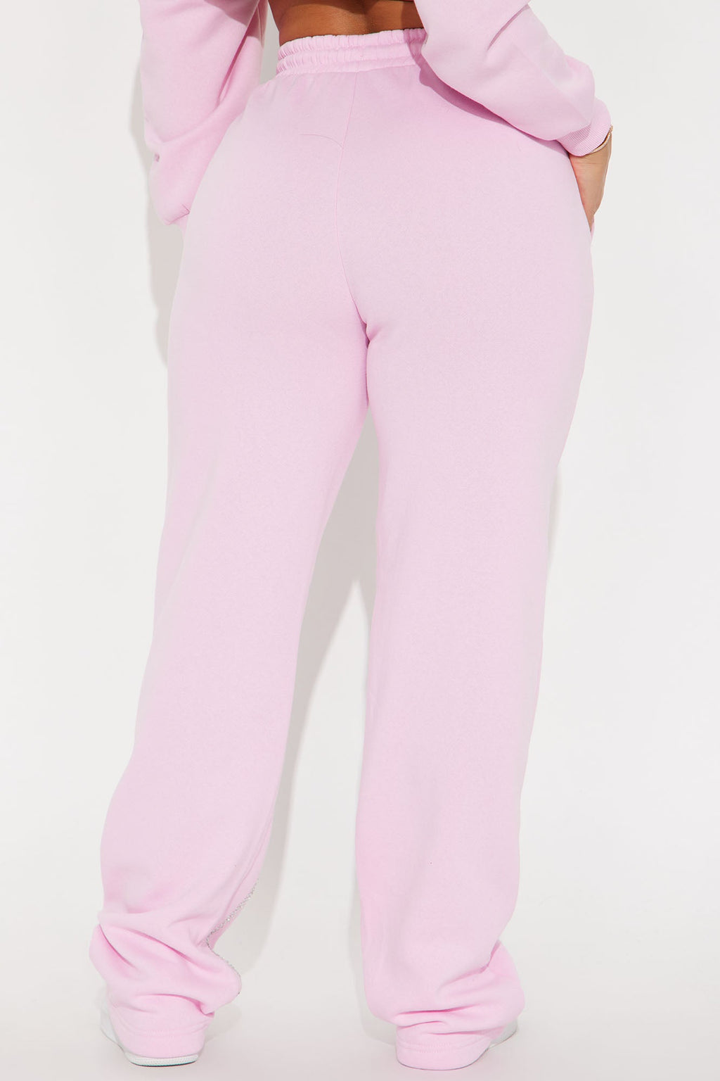 Von Dutch Rhinestone Wide Leg Pant - Pink