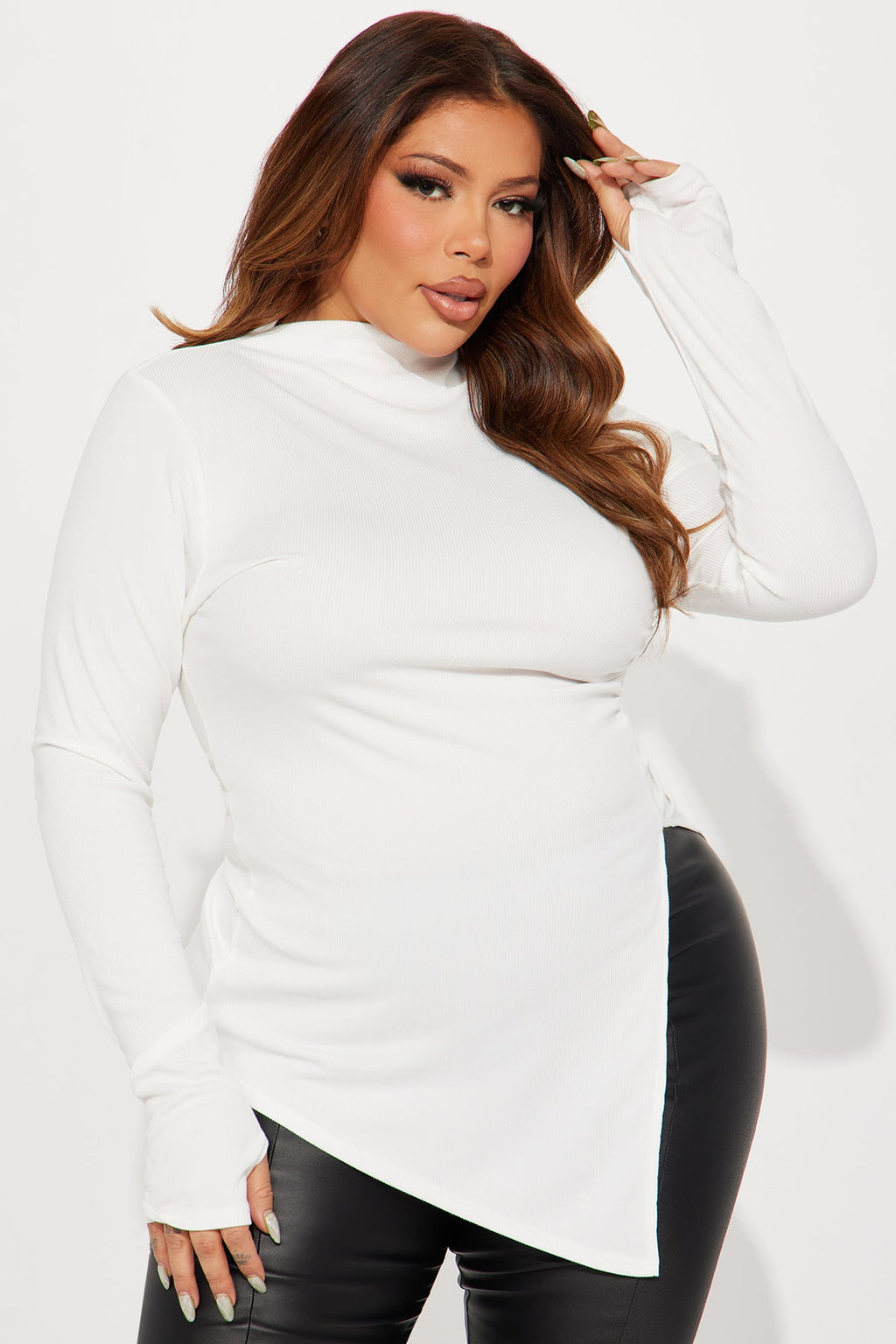 Harmony Ribbed Top - Ivory