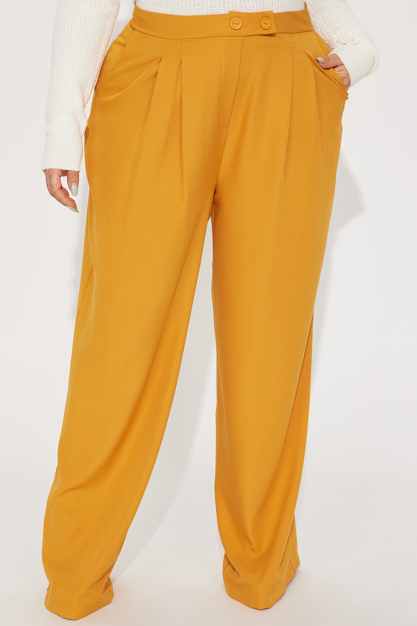 Feeling Focused Trouser - Mustard