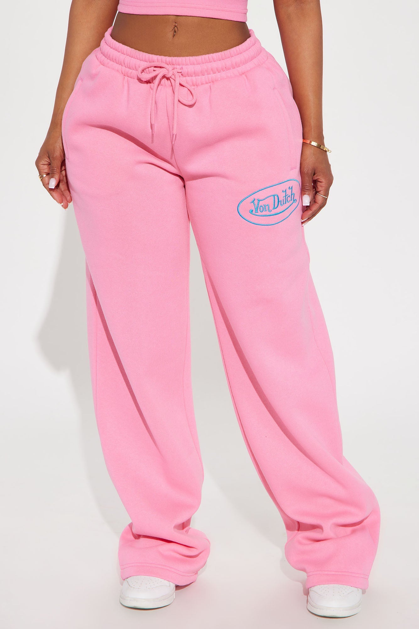 Von Dutch Timeless Wide Leg Pant - Pink