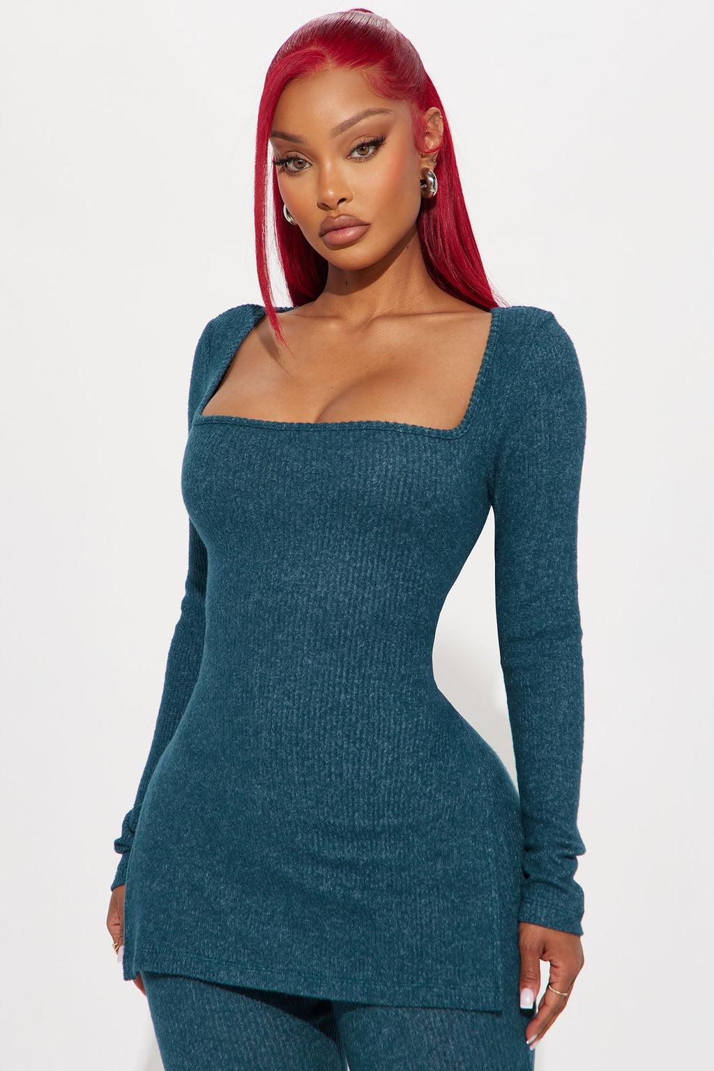 Chloe Cozy Pant Set - Hunter