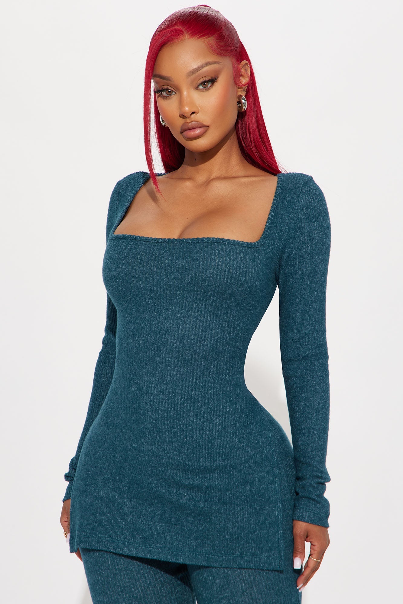 Chloe Cozy Pant Set - Hunter