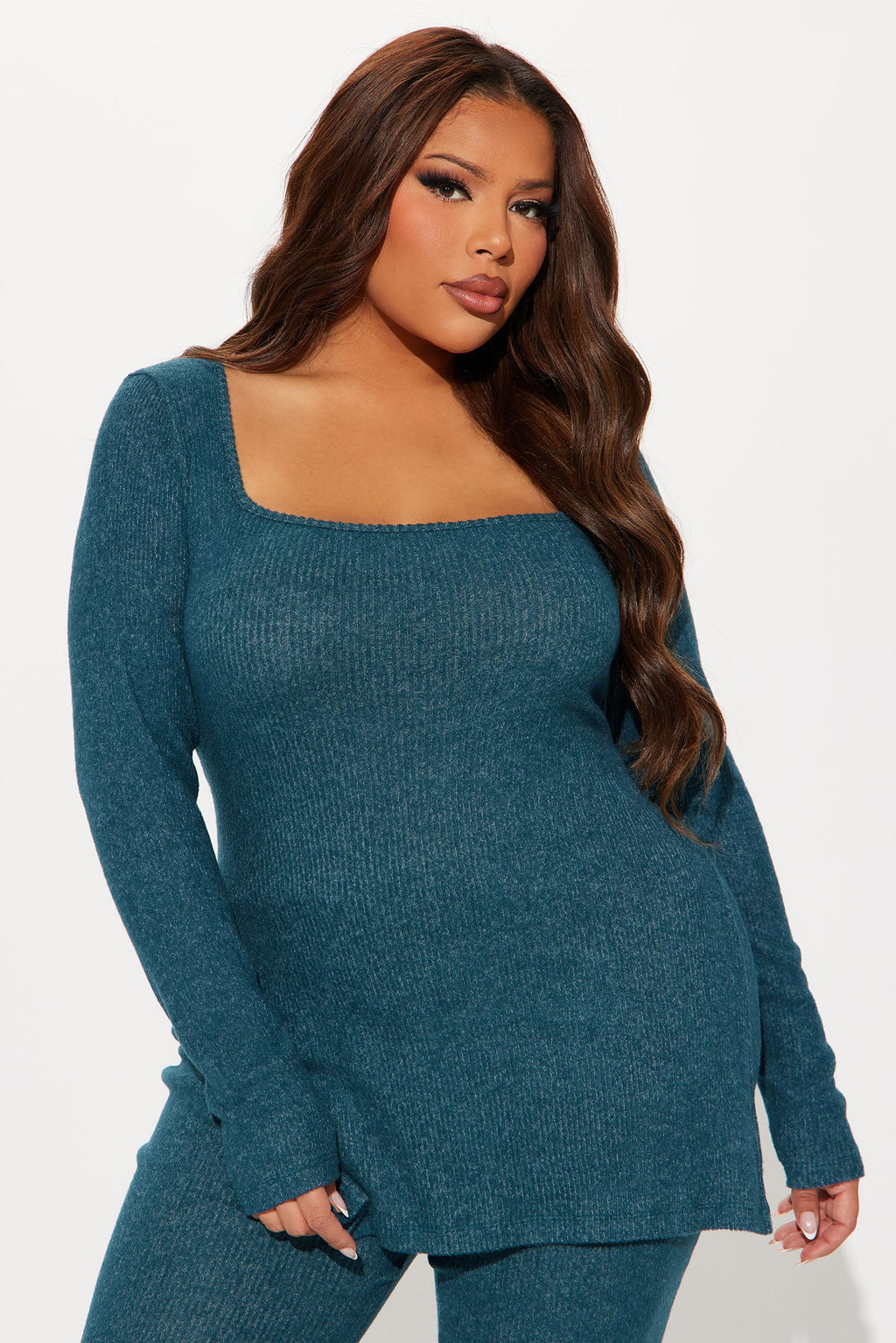 Chloe Cozy Pant Set - Hunter