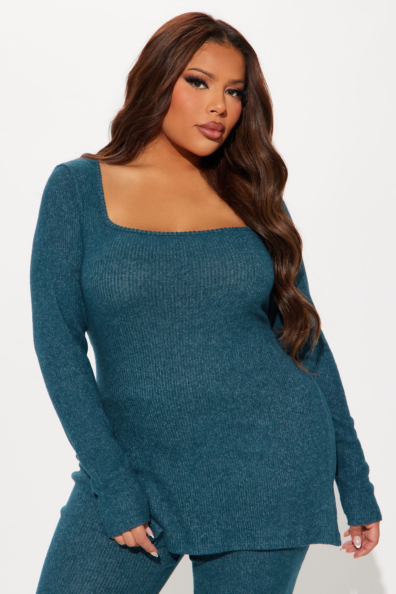 Chloe Cozy Pant Set - Hunter