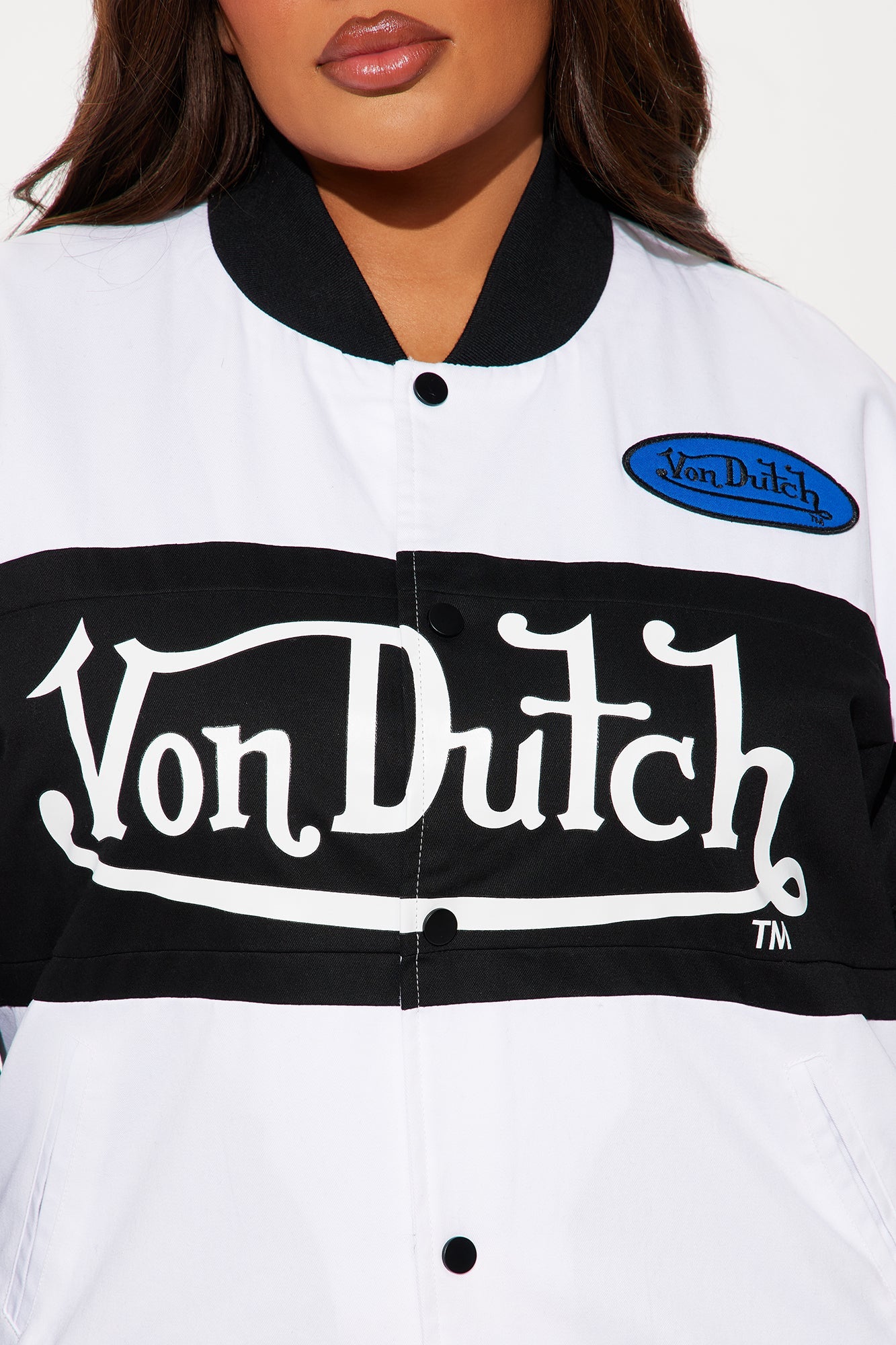 Von Dutch Bomber Jacket - Black/White