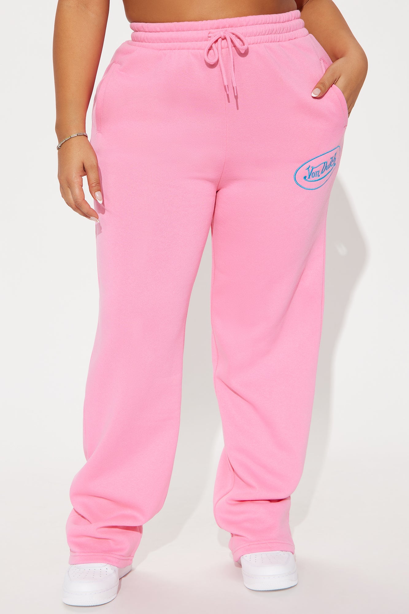 Von Dutch Timeless Wide Leg Pant - Pink