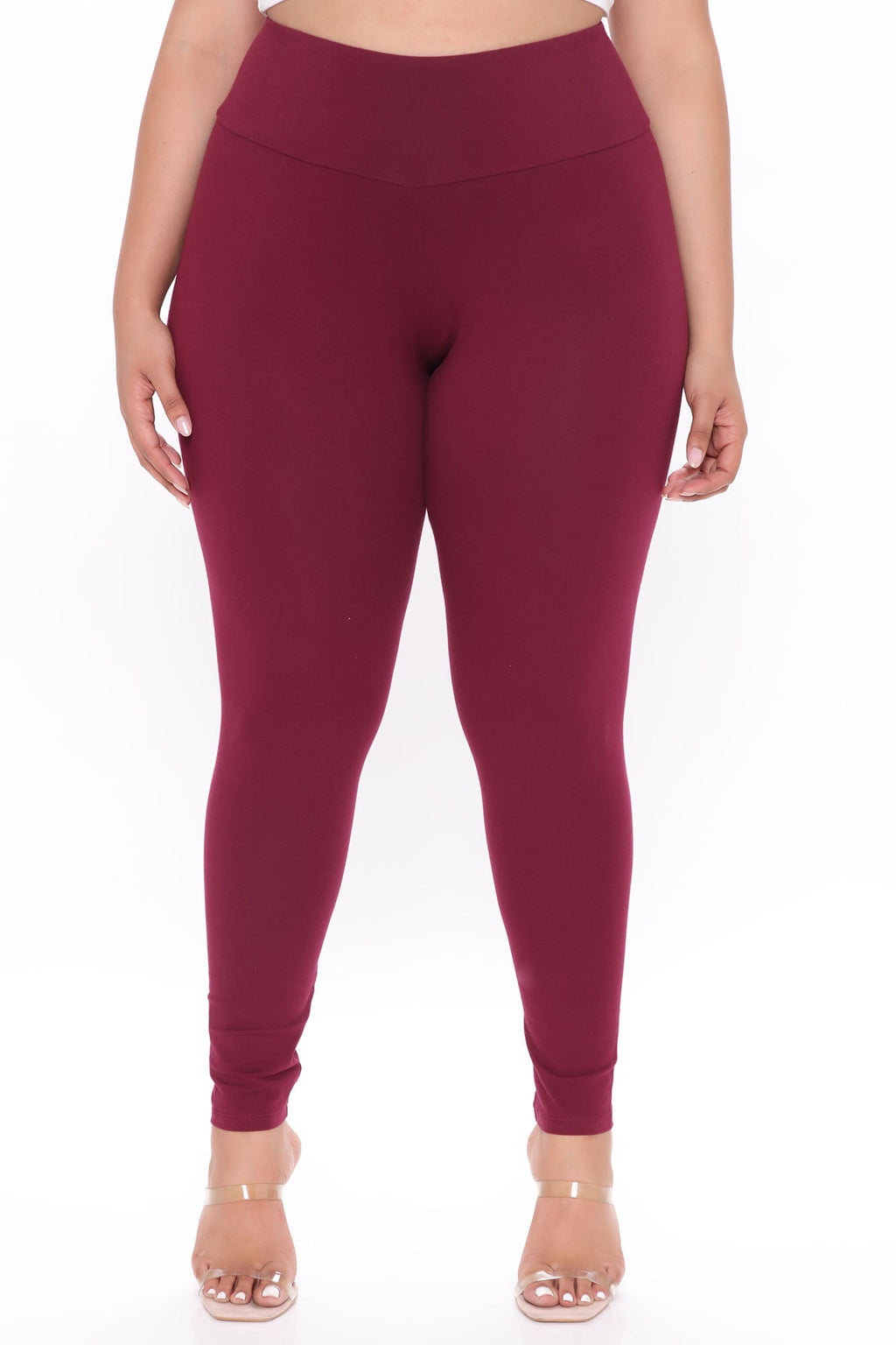 Running Around High Rise Legging - Burgundy