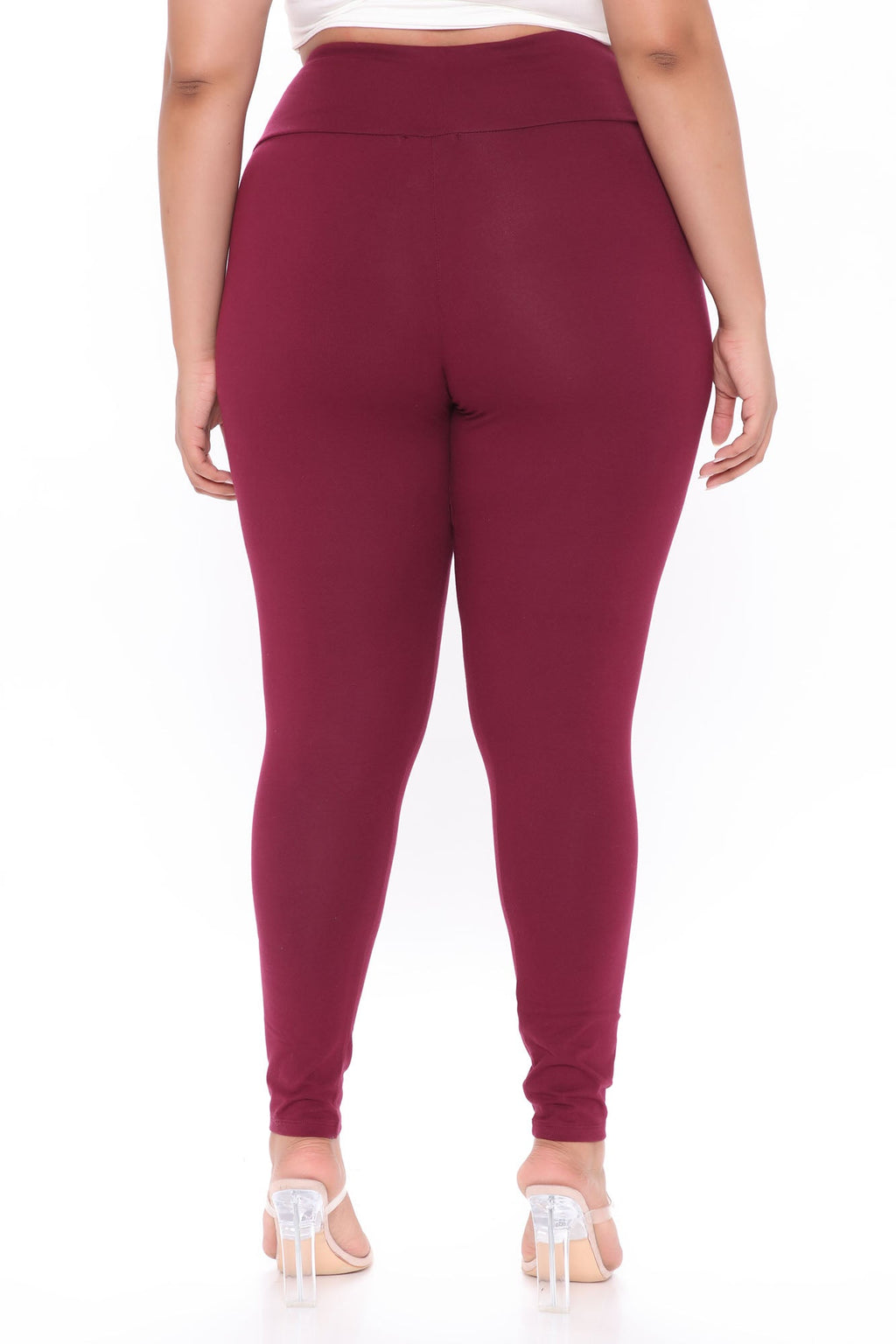 Running Around High Rise Legging - Burgundy