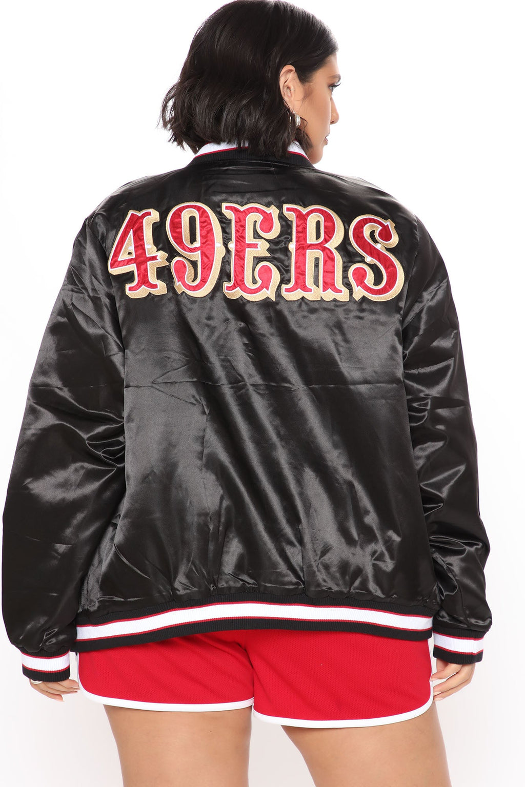 NFL Season Tickets 49ers Bomber Jacket - Black