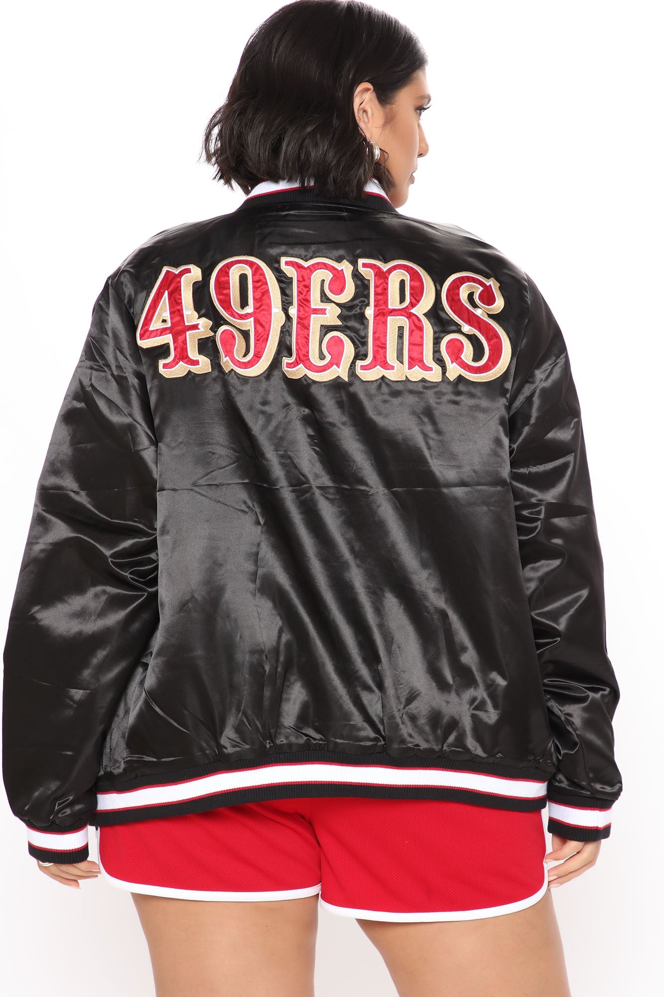 NFL Season Tickets 49ers Bomber Jacket - Black
