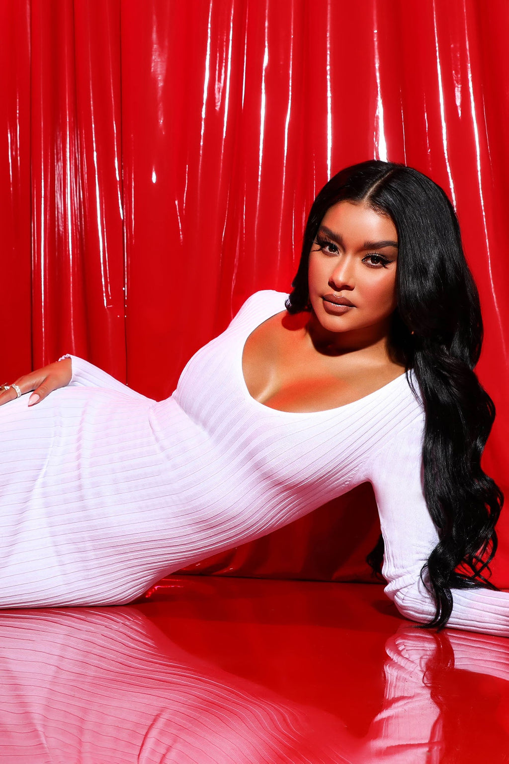 Kallan Knit Dress - White