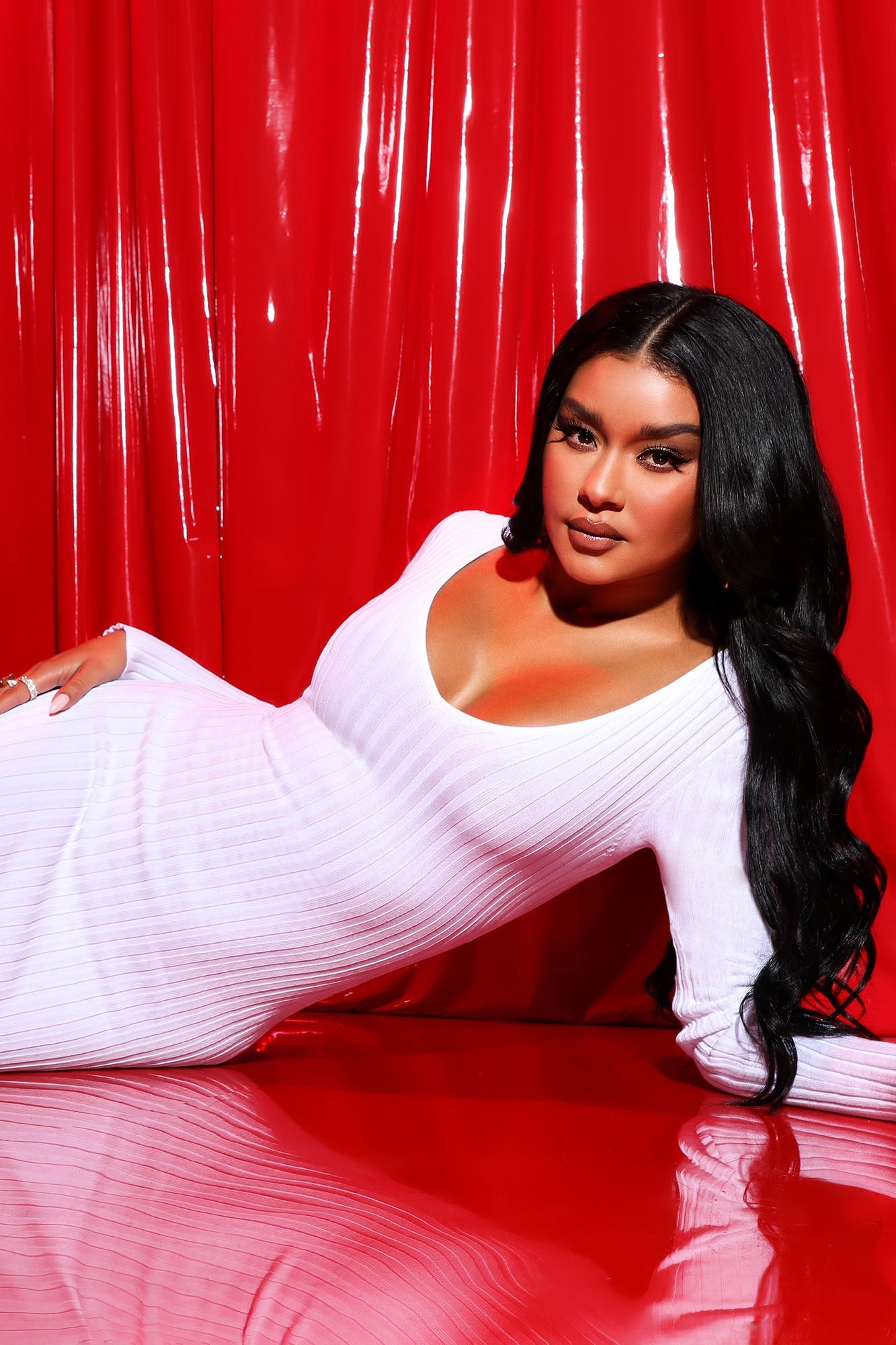 Kallan Knit Dress - White