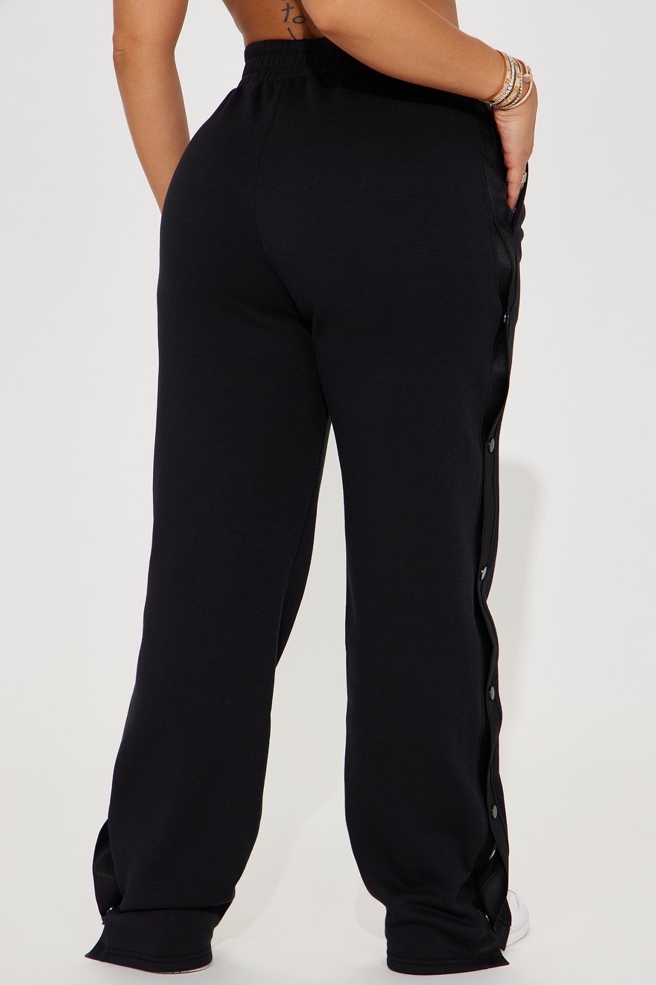 Raiders Snap Button Pants - Black